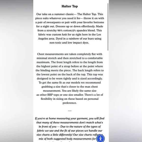 Big Bud Press Flower Tangle Halter Top - S - Picture 4 of 6